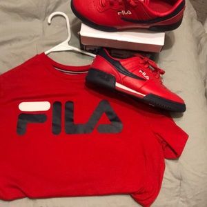 Fila shirt and shoes